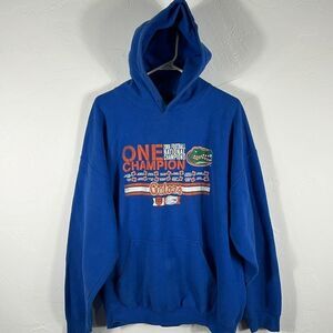 🏈 Vintage FLORIDA GATORS 2006 National Champions ESPN Hoodie Sweatshirt Sz XL‎